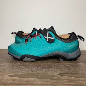 Shimano | MT5W Cycling Shoes with Clips ; Blue - 9.5